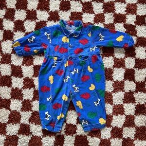 Vintage Animal Colorful Kids Jumpsuit